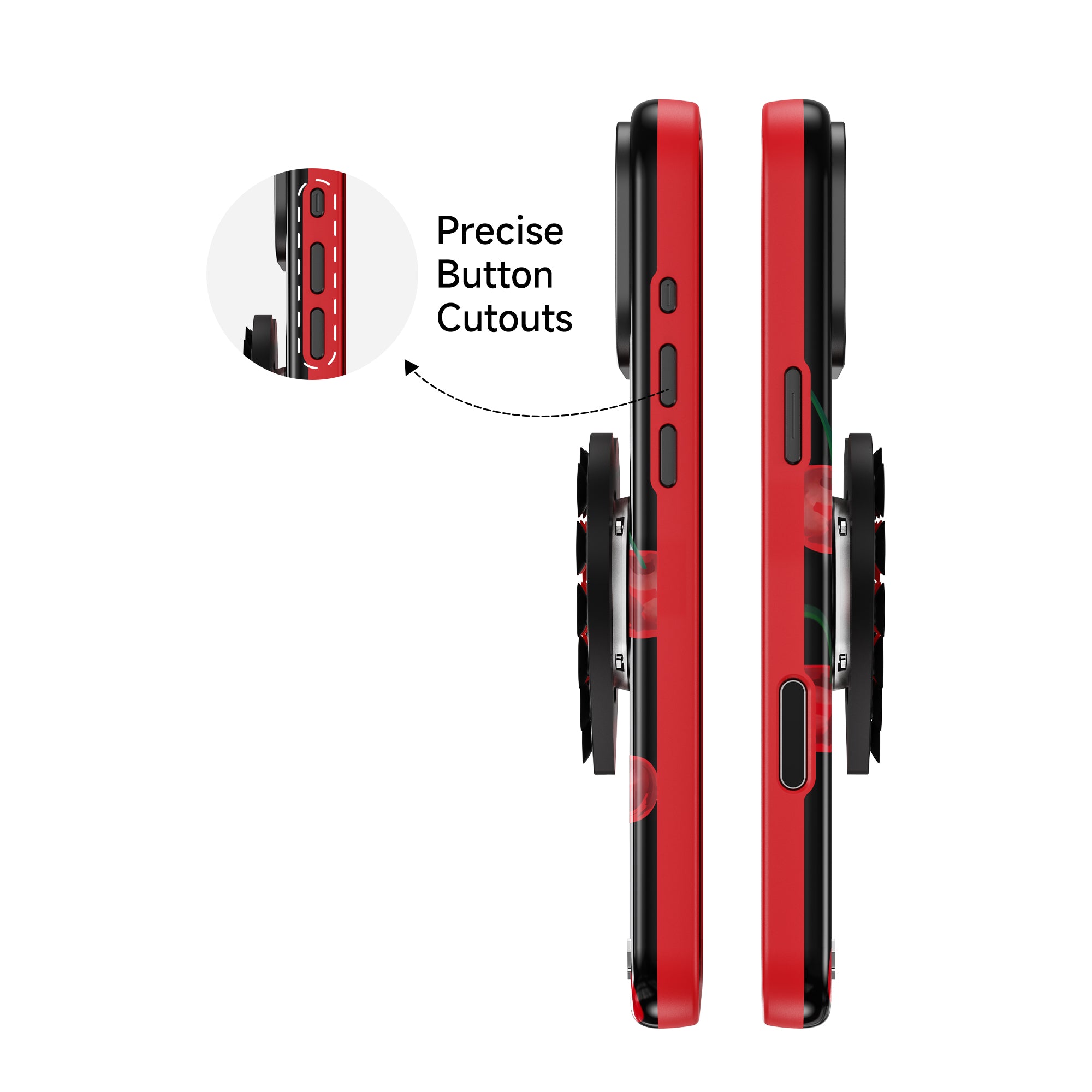 Midnight - DuoHeart Snap Case- Glossy