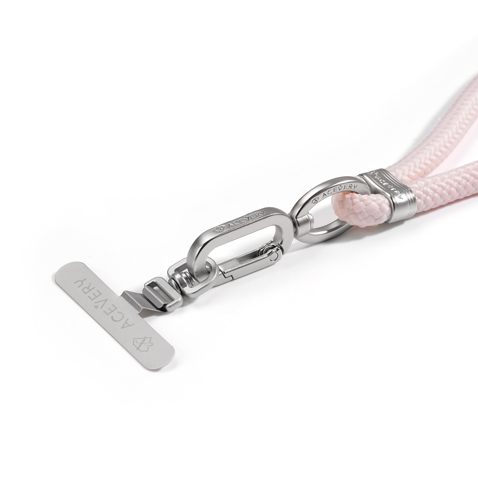 Wrist Lanyard - Pure Pink (Silver)