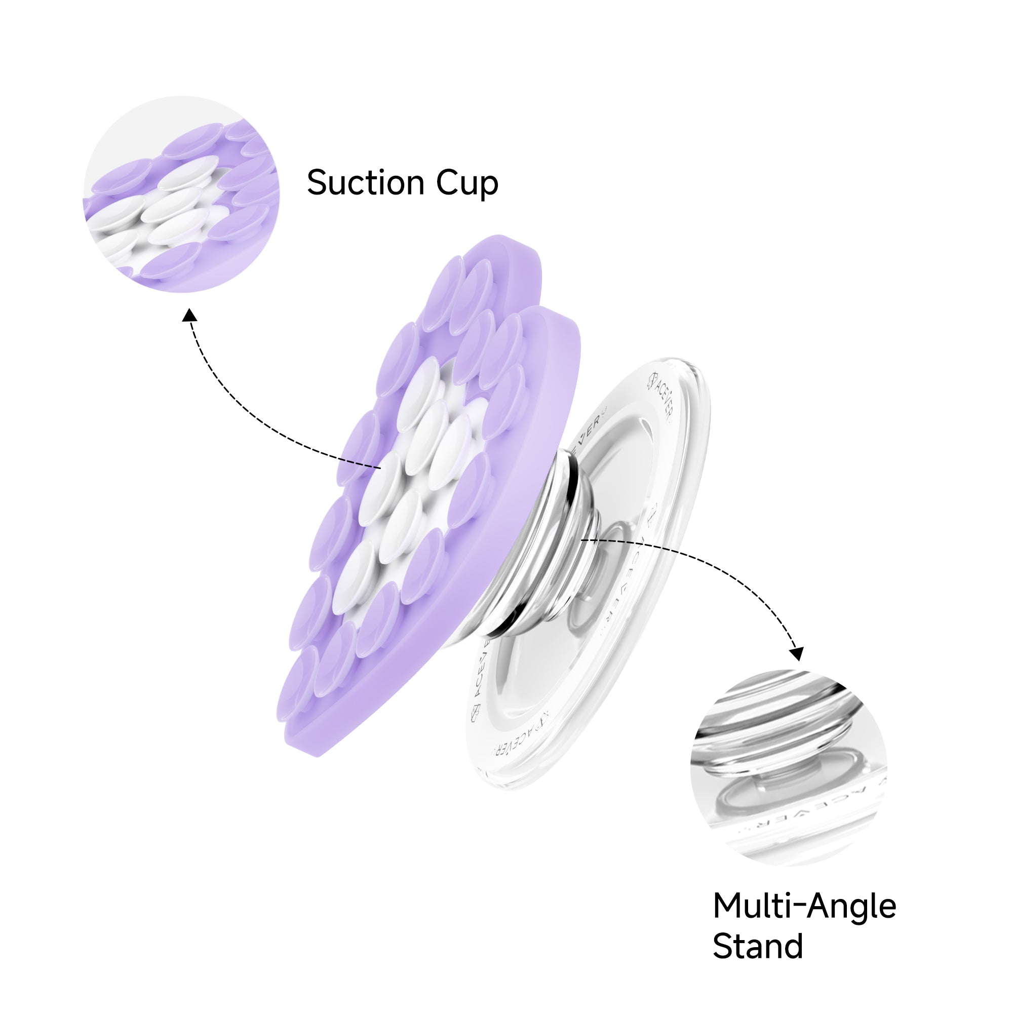 Purple White - MagSafe Holder