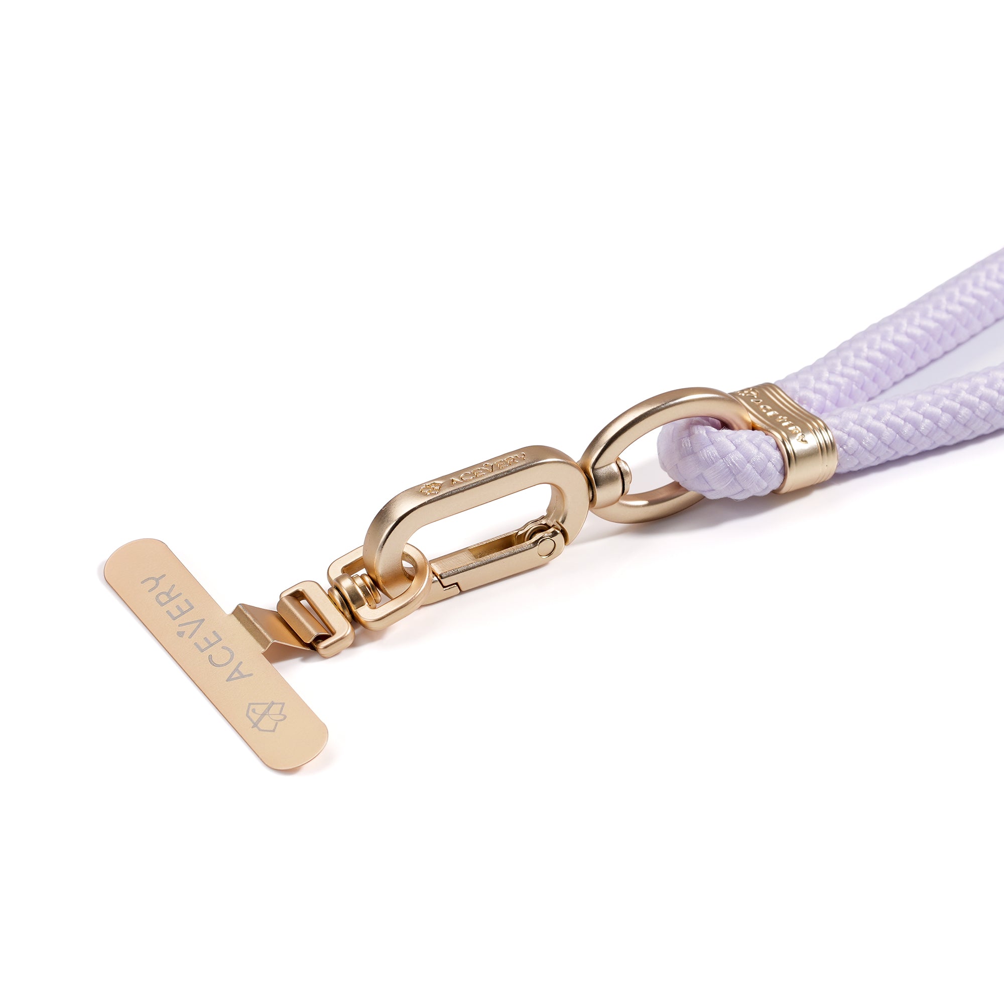 Wrist Lanyard - Pure Purple (Rose Gold)