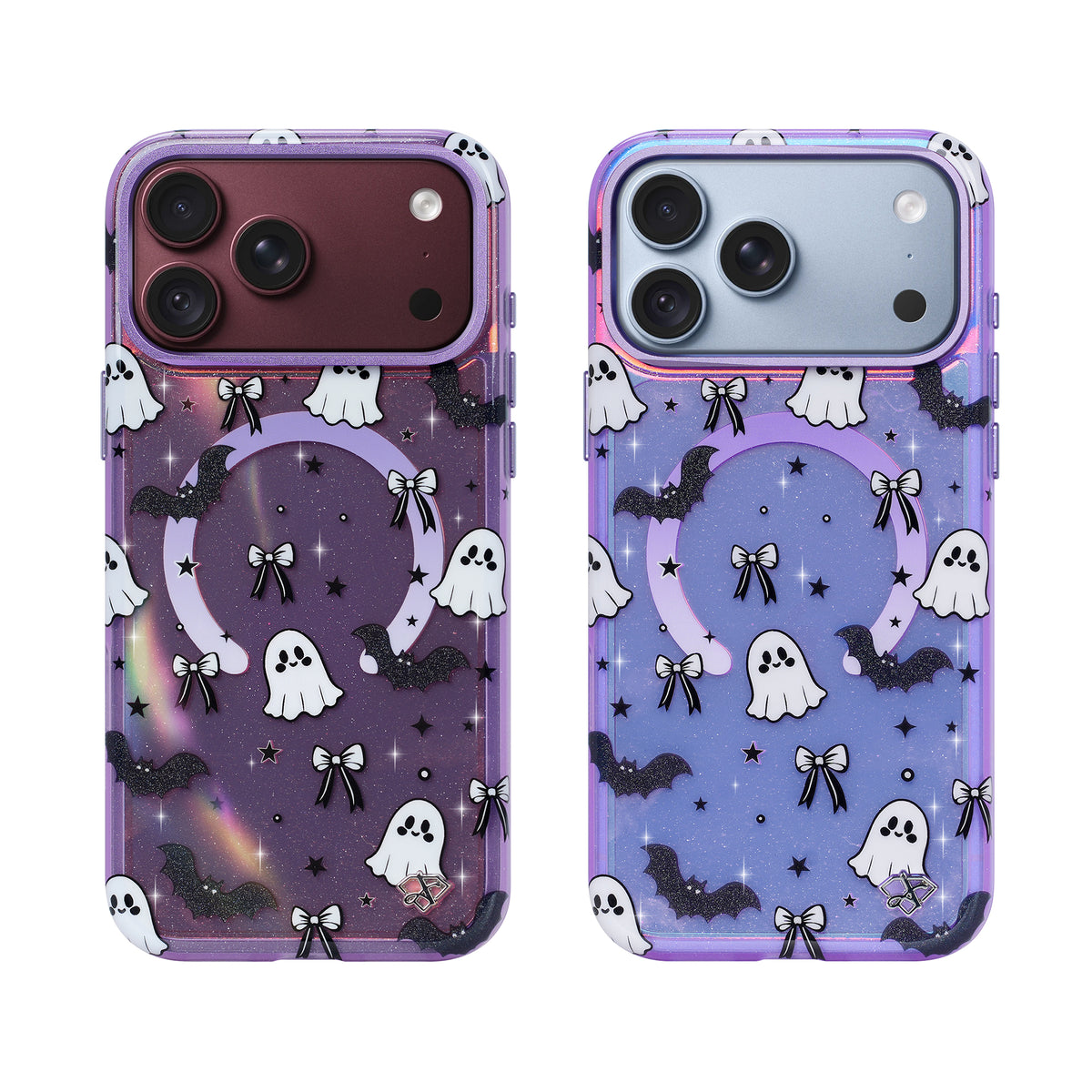 Lavender Boo Bows Glitter Magsafe Case