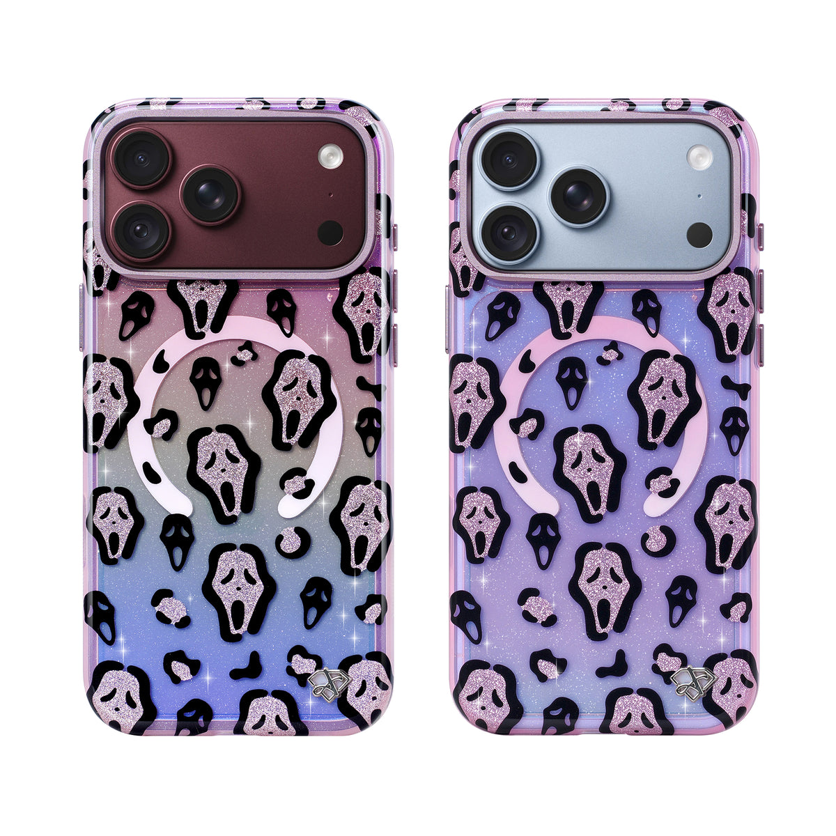 Pink Spooky Leopard Glitter Magsafe Case