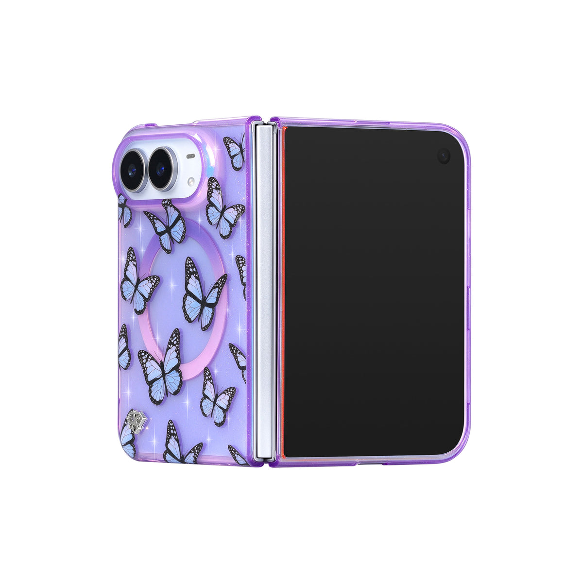 iPhone Duo Dream Butterfly Glitter Case
