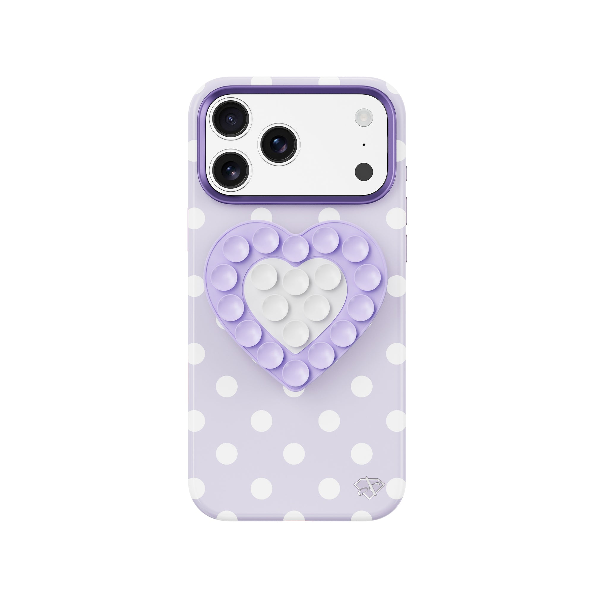 iPhone 17 Pro Glazed Heart - 3-in-1 Suction Stand Case
