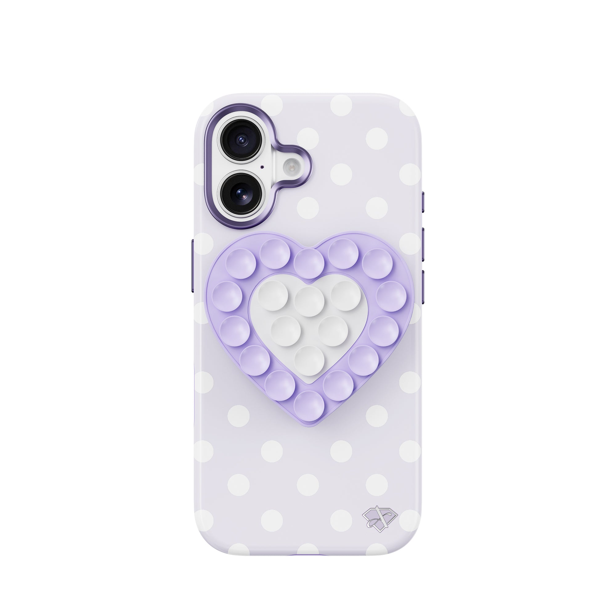 iPhone 17 Glazed Heart - 3-in-1 Suction Stand Case