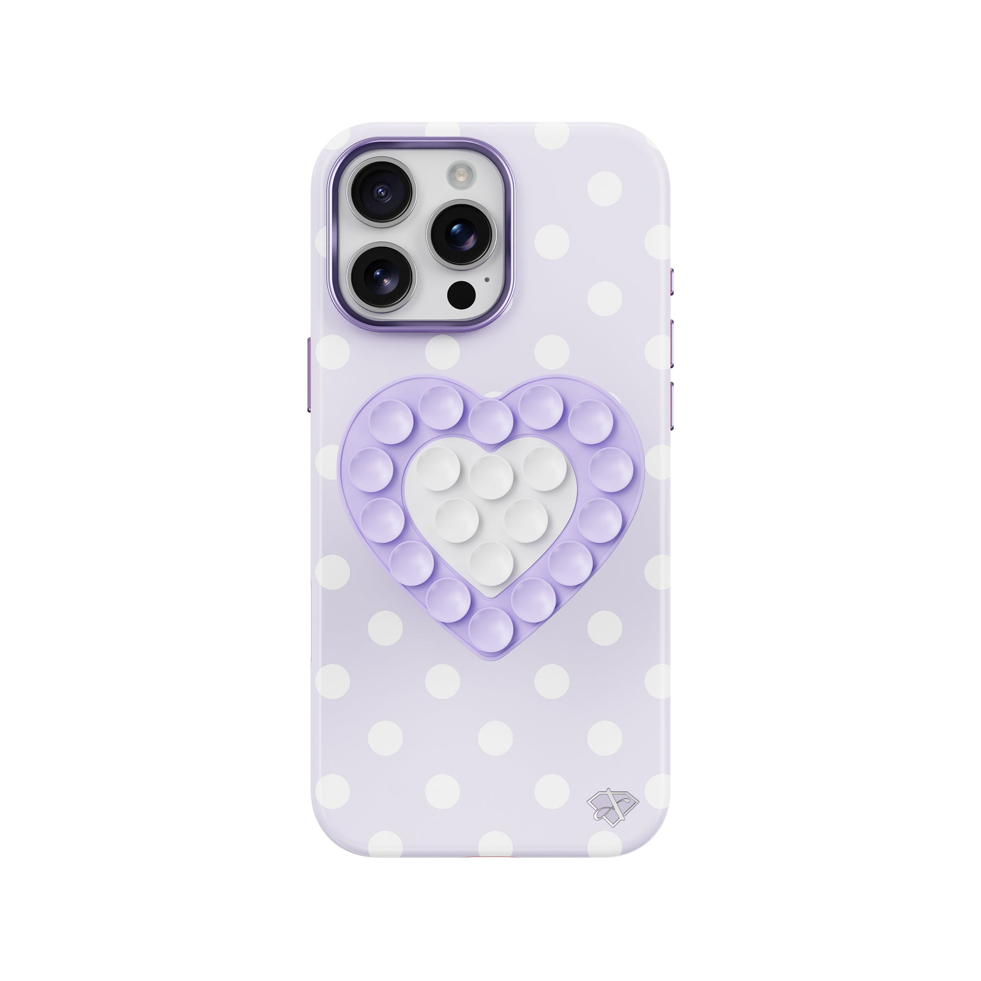 iPhone 16 Pro Max Glazed Heart - 3-in-1 Suction Stand Case