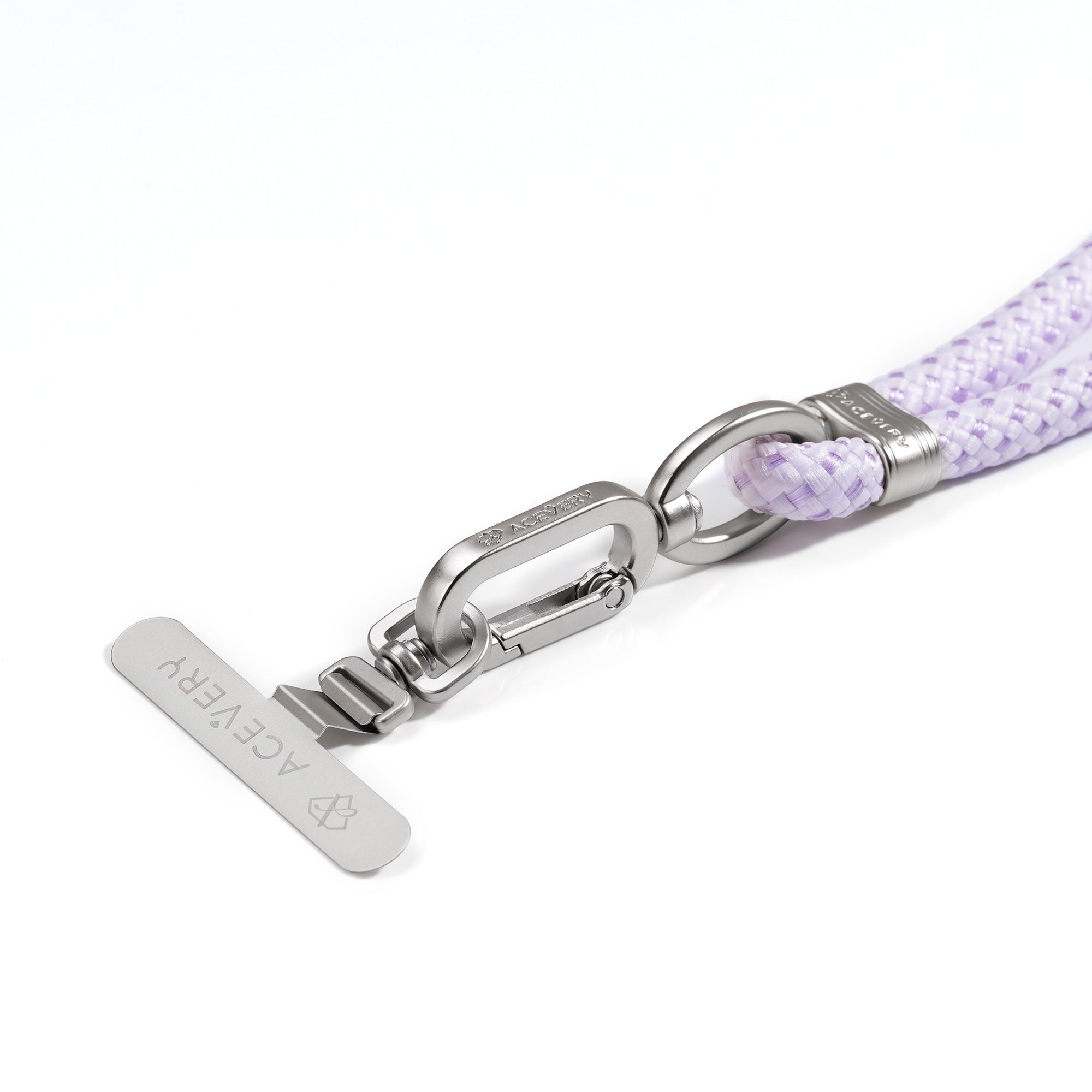 Wrist Lanyard - Pure Purple (Silver)