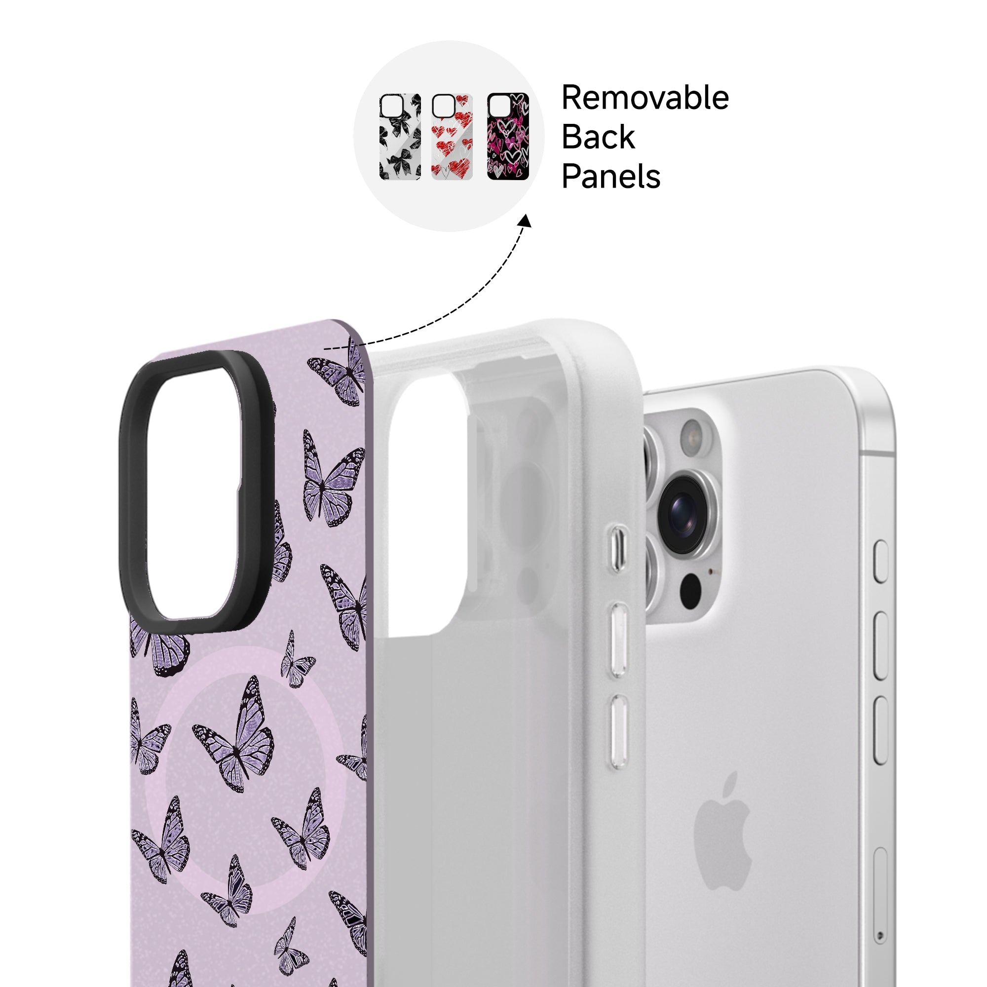 iPhone 16 Pro Max Glimmer - Removable Back Panel Case