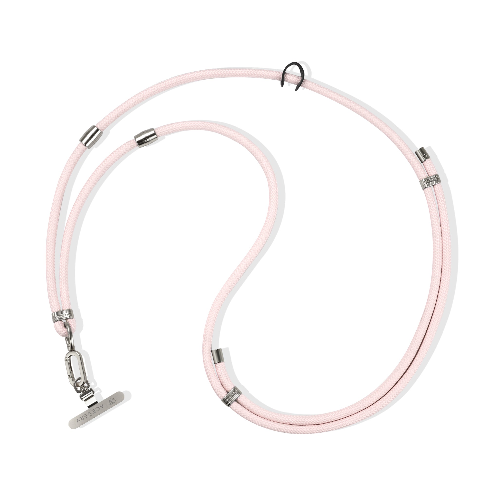 Multi-Function Adjustable Grossbody Lanyard - Pure Pink (Sliver)