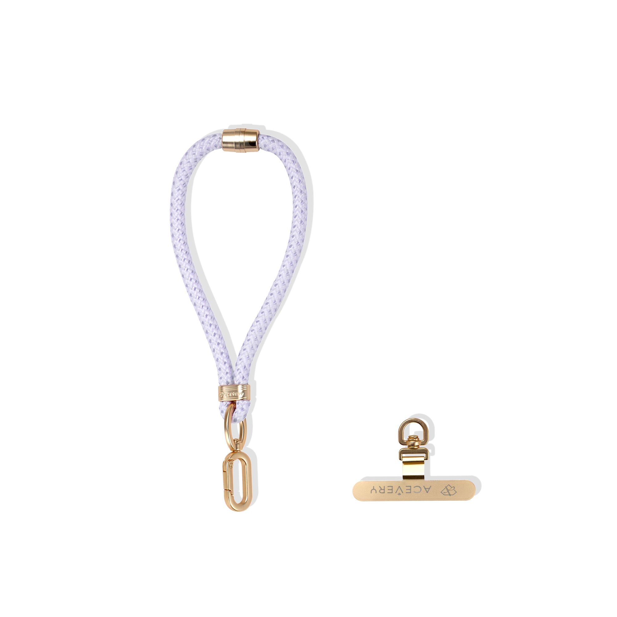 Wrist Lanyard - Purple (Rose Gold)
