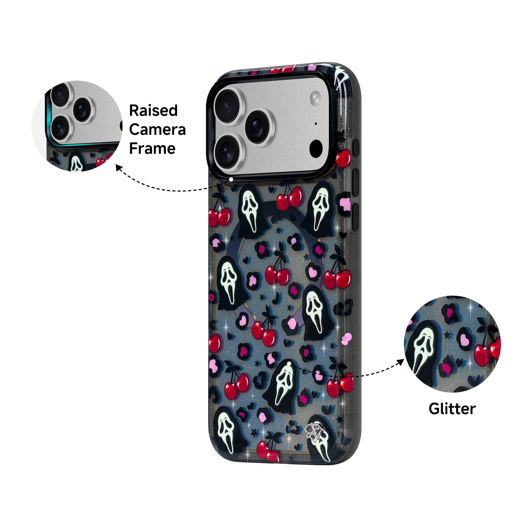Cherry Boo Glitter Magsafe Case