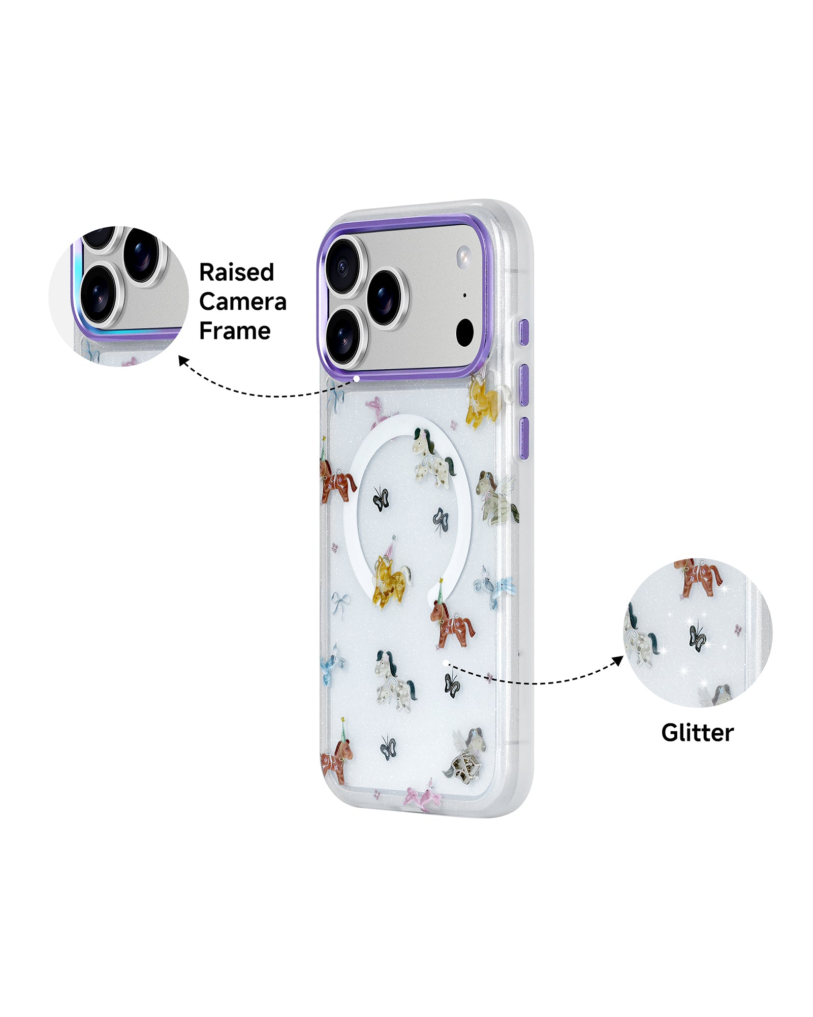 Dream Pony Glitter Case