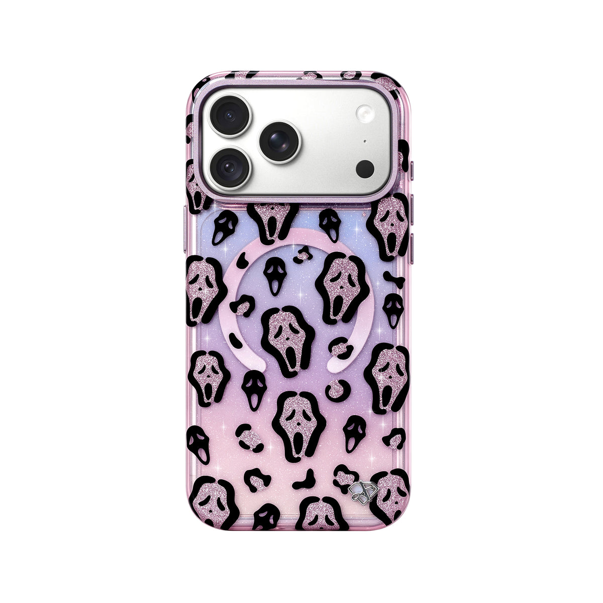 Pink Spooky Leopard Glitter Magsafe Case