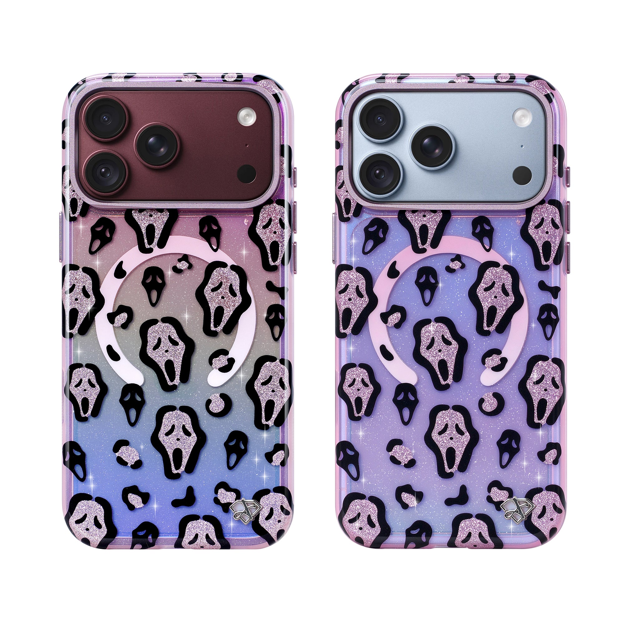 Pink Spooky Leopard Glitter Magsafe Case
