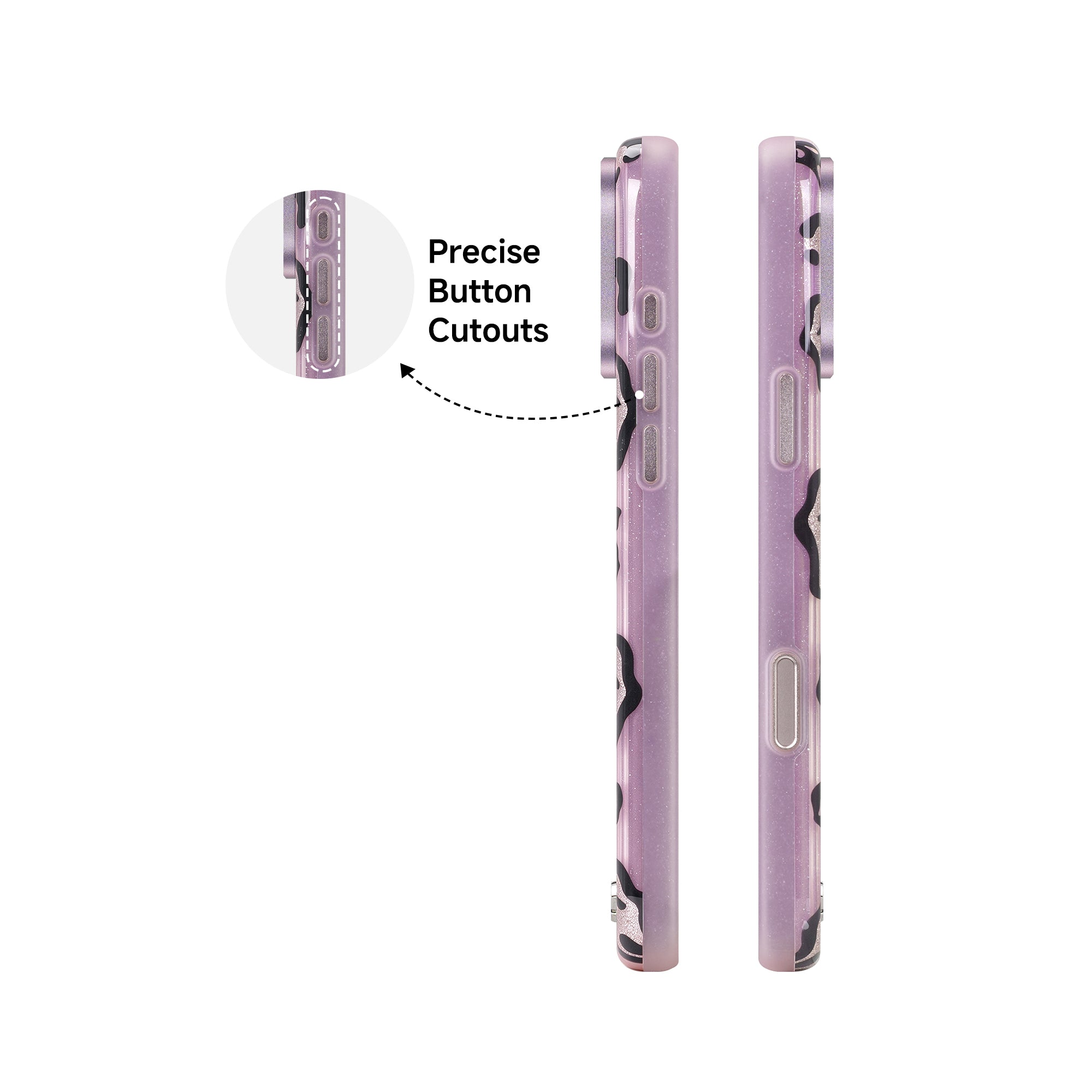 Pink Spooky Leopard Glitter Magsafe Case