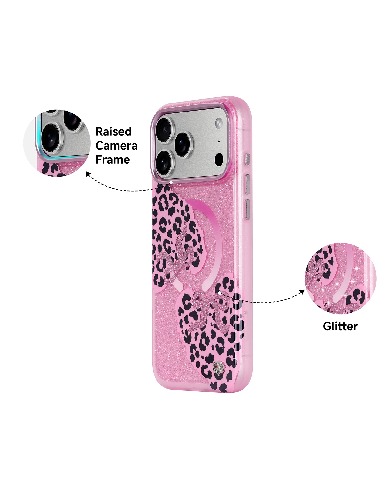 Sweet Leopard Glitter Case