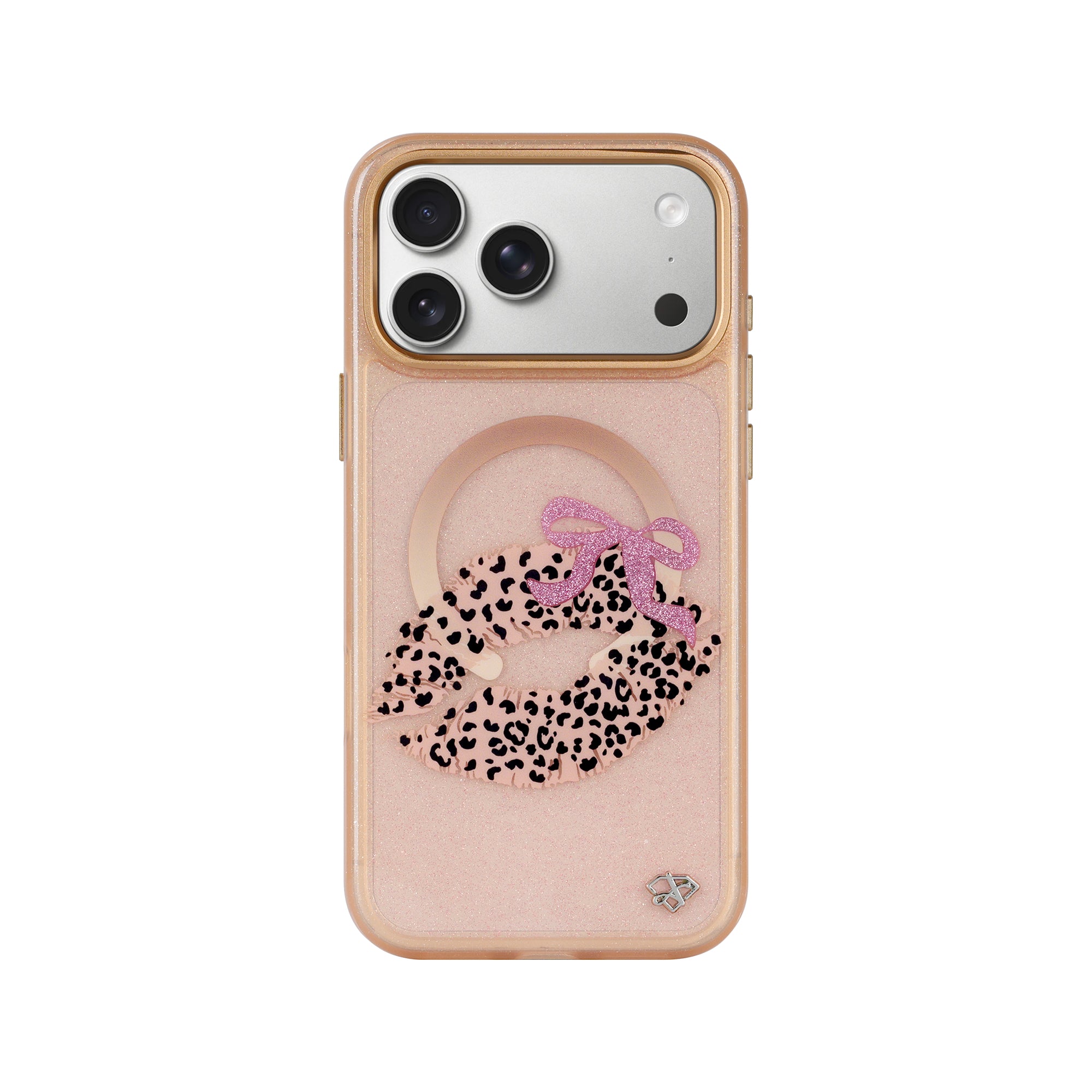 Wild Leopard Lips Glitter Case