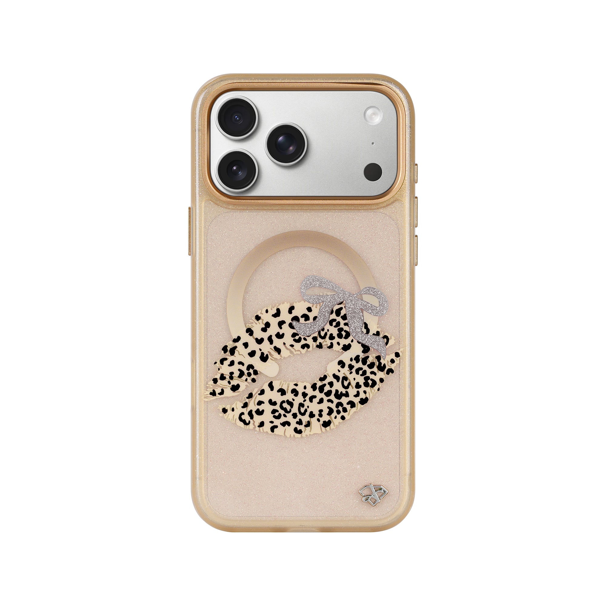 iPhone 17 Pro Wild Leopard Lips Glitter Case