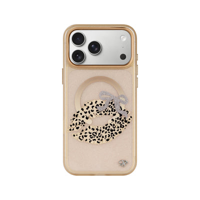 Wild Leopard Lips Glitter Case