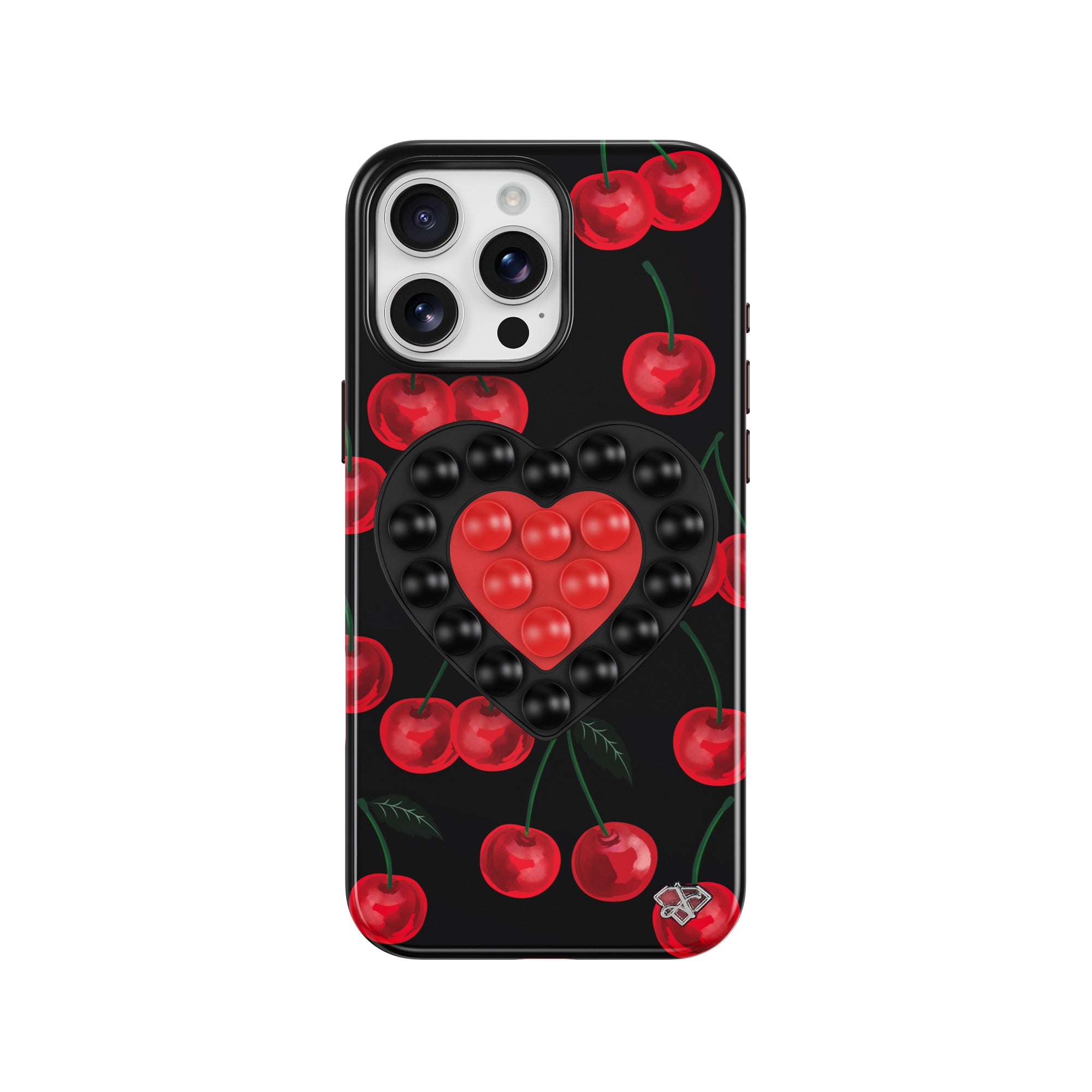 iPhone 16 Pro Max Midnight - 3-in-1 Suction Stand Case- Glossy