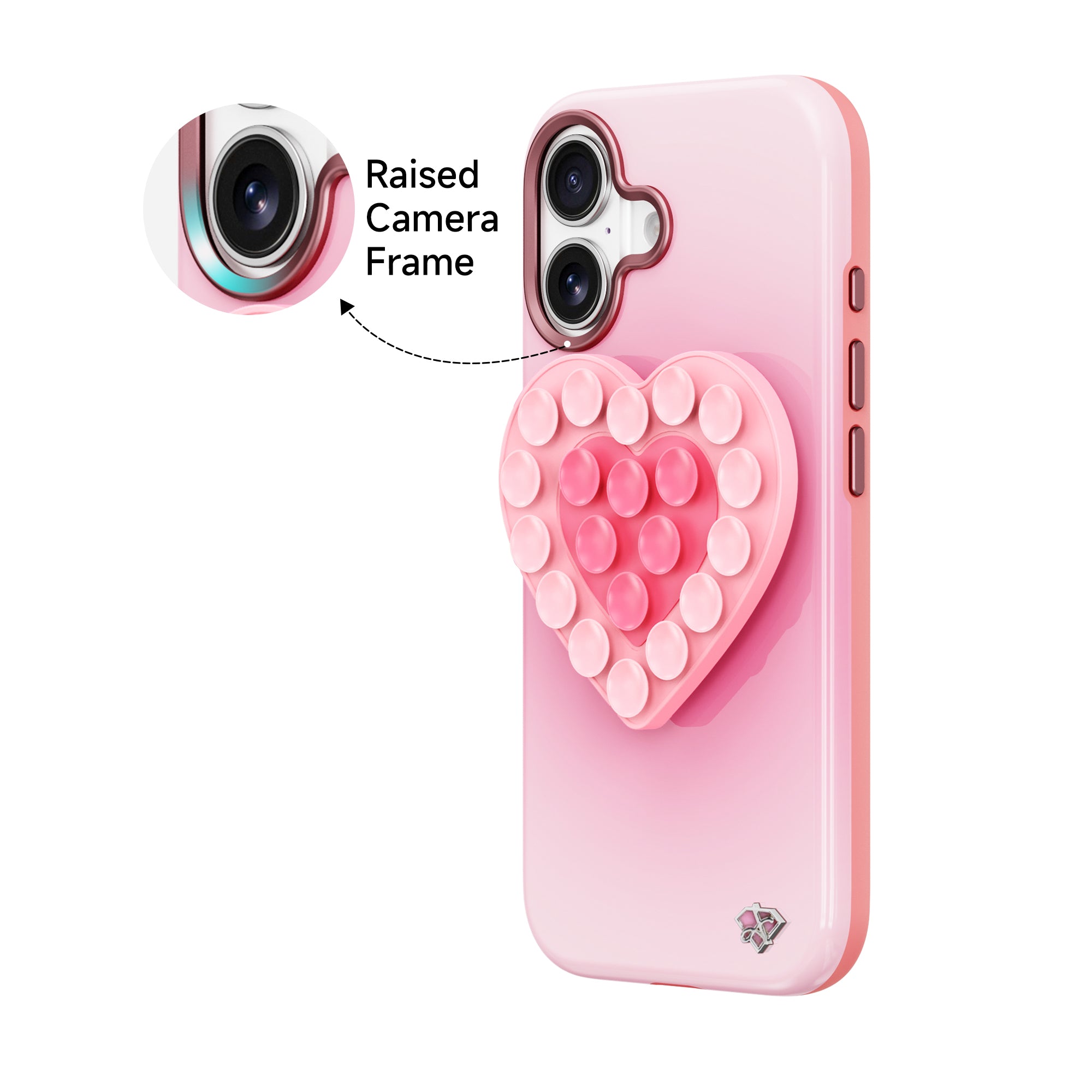 iPhone 16 Ethereal Mist - 3-in-1 Suction Stand Case