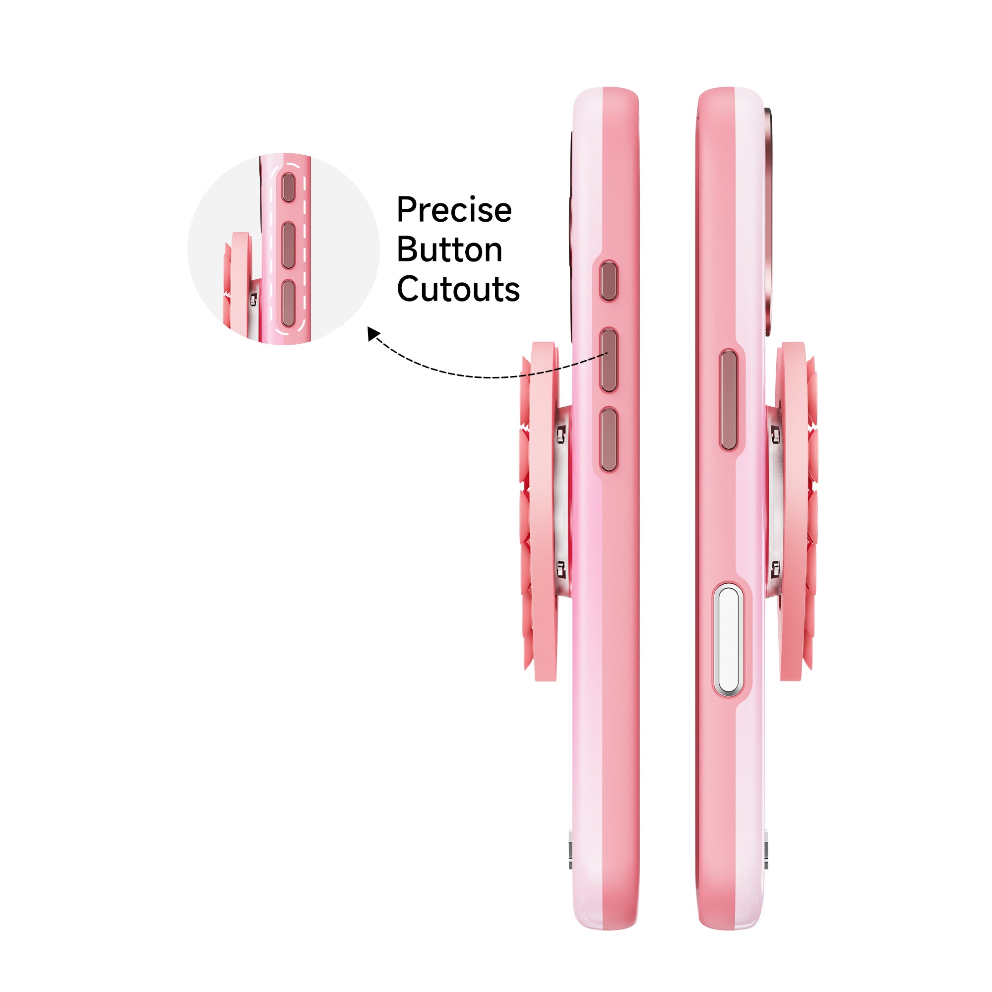 iPhone 17 Ethereal Mist - 3-in-1 Suction Stand Case