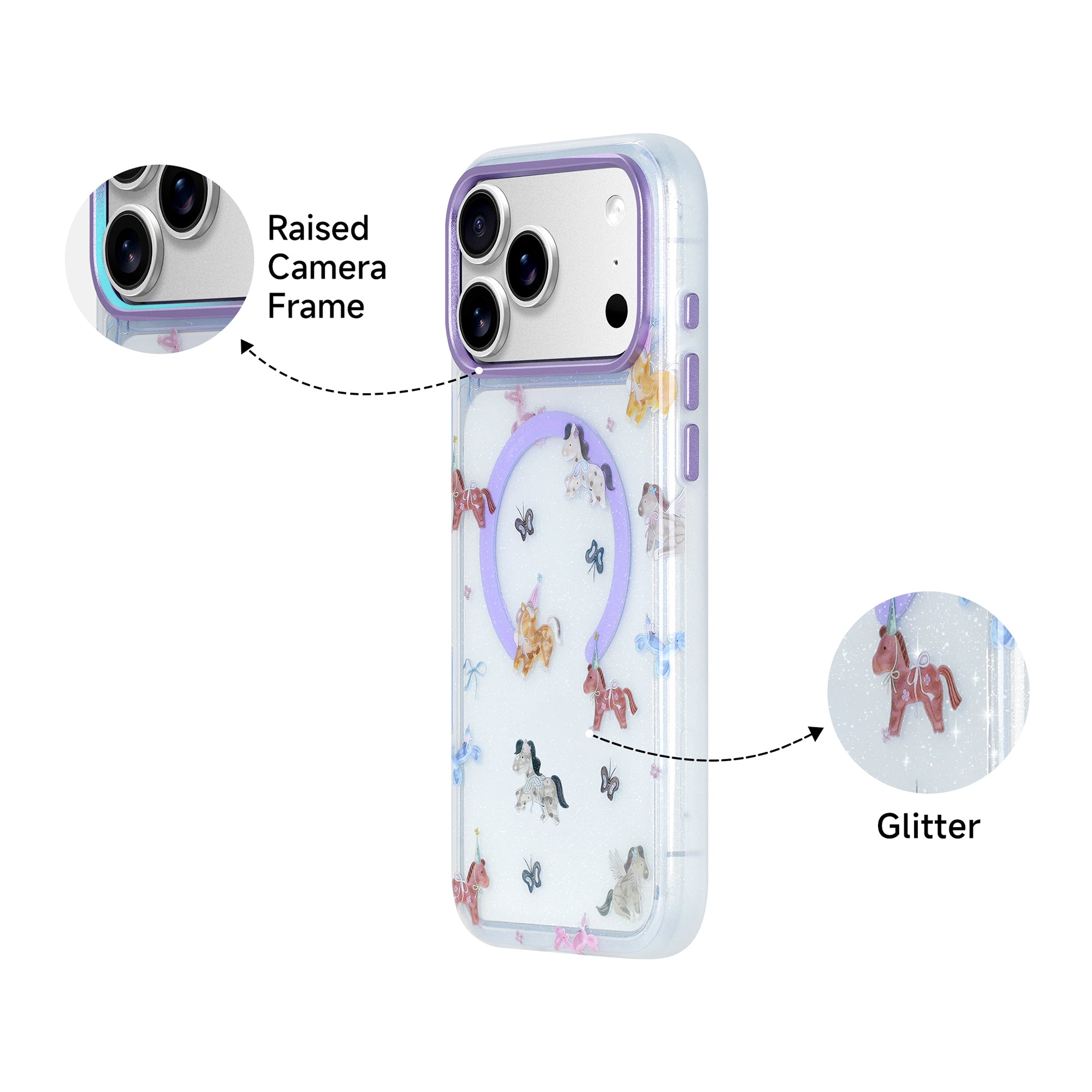 Dream Pony Glitter Case