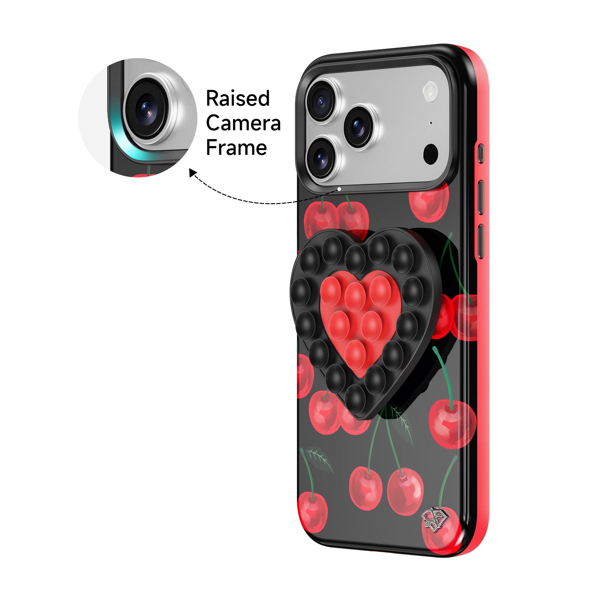 Midnight - DuoHeart Snap Case- Glossy