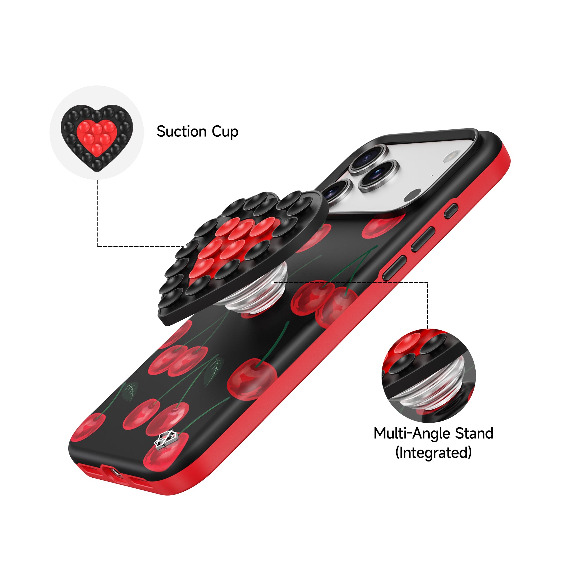 Midnight - DuoHeart Snap Case- Matte