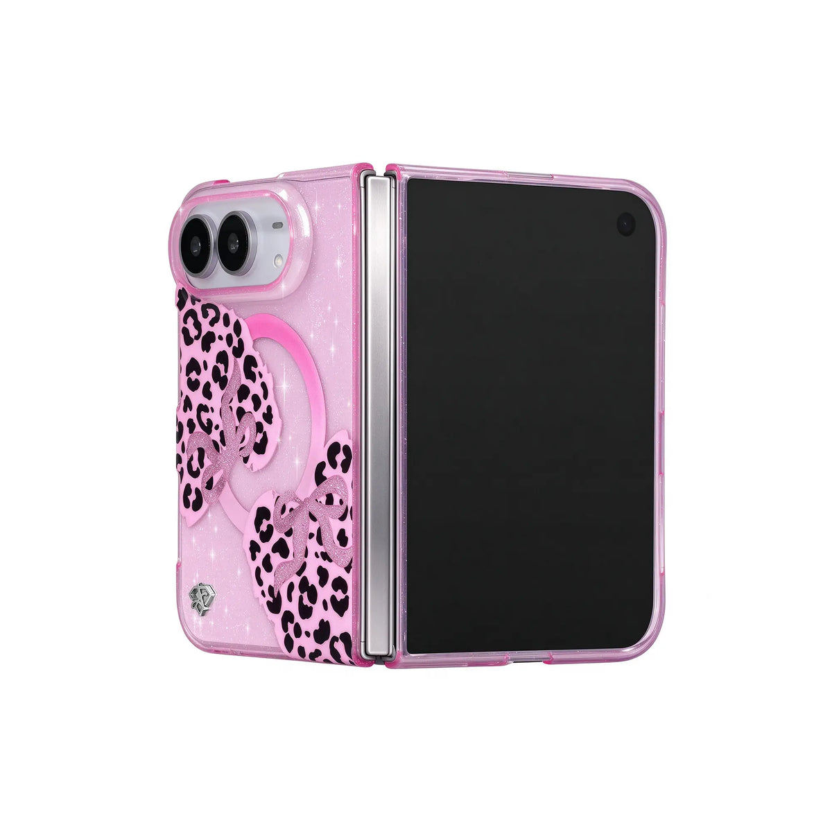 iPhone Duo Sweet Leopard Glitter Case