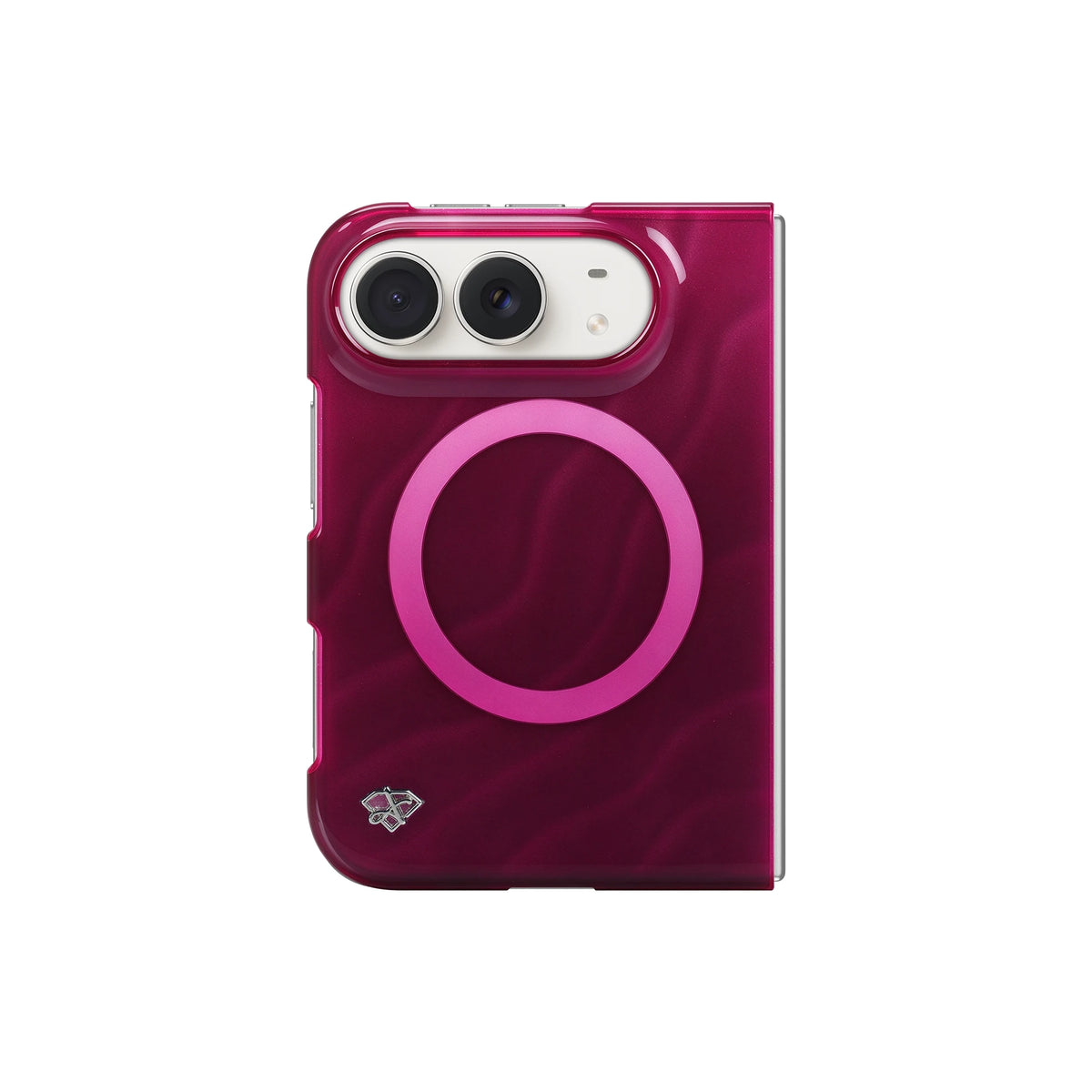 iPhone Duo Velvet Berry Glitter Case