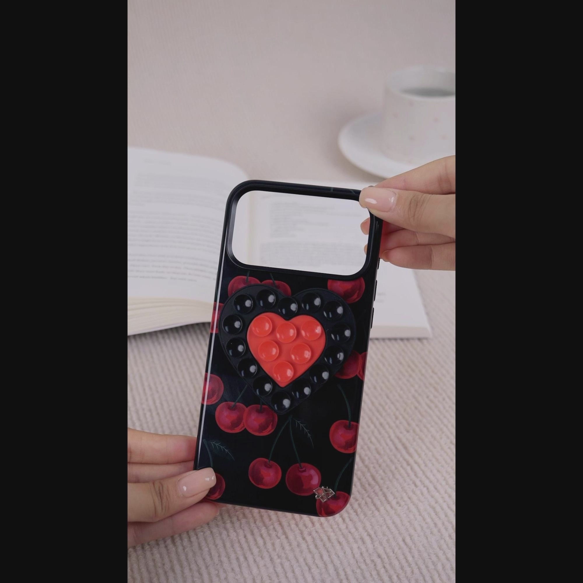 Midnight - DuoHeart Snap Case- Glossy